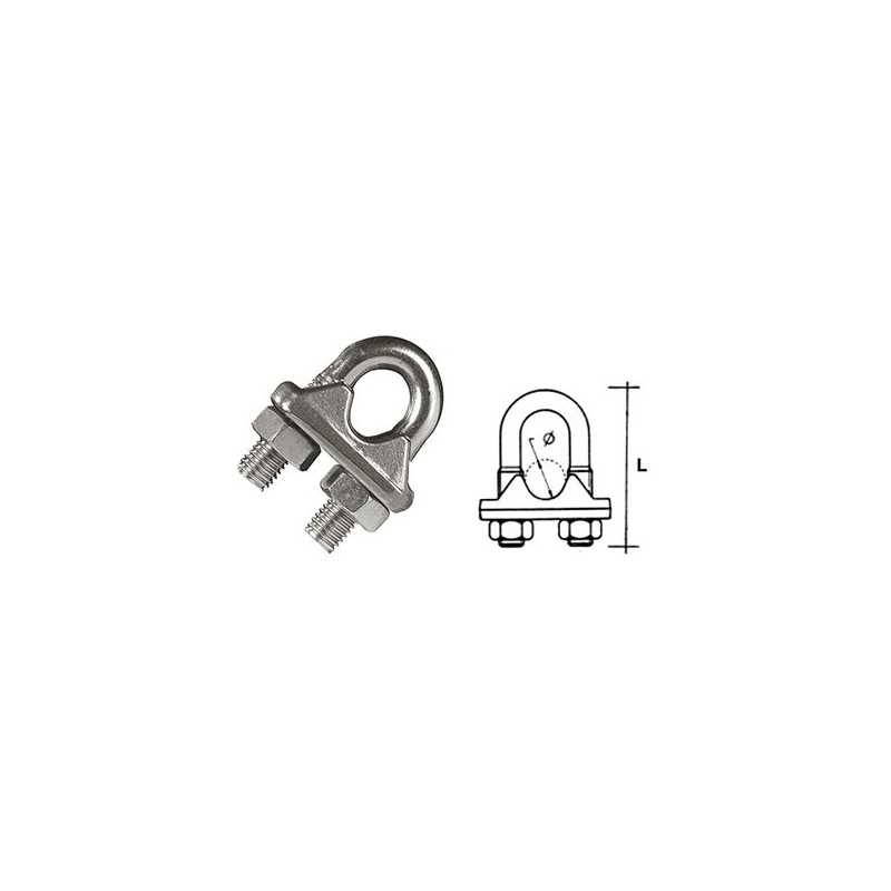 MORSETTI INOX * MM. 3-4 X FUNI MORSETTI INOX * MM. 3-4 X FUNI