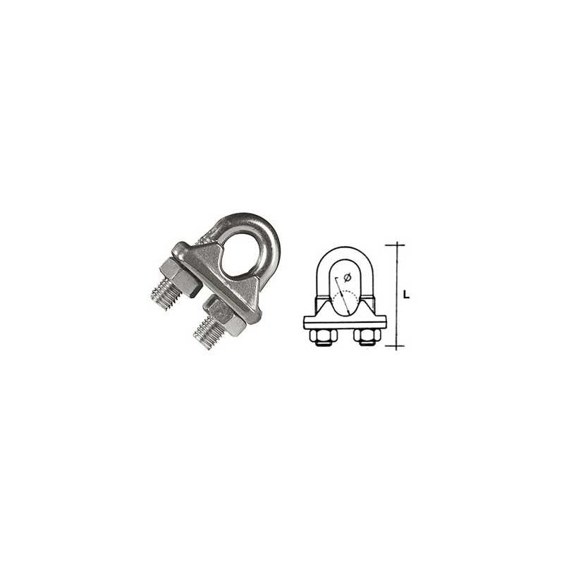 MORSETTI INOX * MM. 5 X FUNI MORSETTI INOX * MM. 5 X FUNI