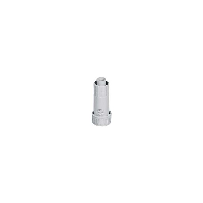 Set Di 4 Raccordi Stagni Per Tubi E Guaine IP65 – Diametro 25mm, Tecnopolimero Autoestinguente, Colore Grigio RAL7035