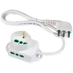 MULTIPRESA 42105 2BIP+SCHUKO BIANCO