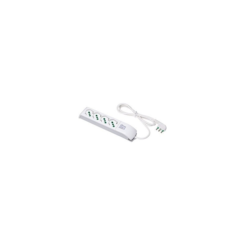 MULTIPRESA 410100 BI.4BI/SC+INTERRUTTORE MULTIPRESA 410100 BI.4BI/SC+INTERRUTTORE