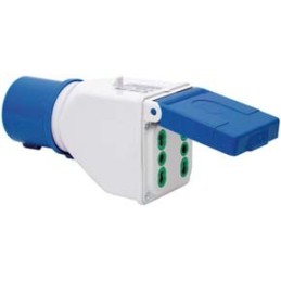 ADATTATORE CEE 73101 SPINA/2 BIPASSO