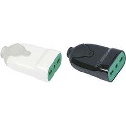 PRESA VOLANTE 2P+T 16A BIPASSO