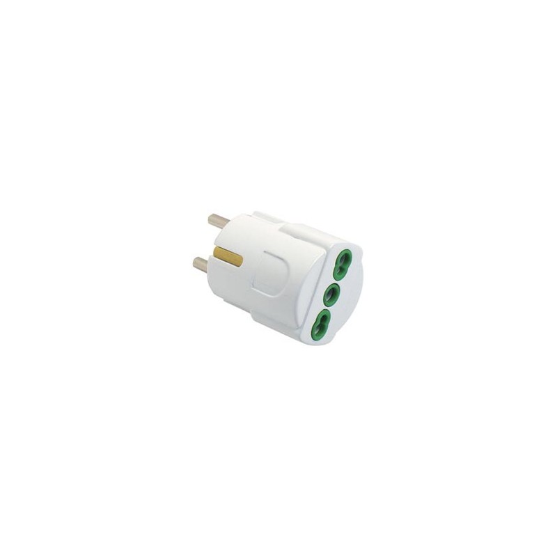 ADATTATORE 81090 BIANCO16A POL/SCHUKO ADATTATORE 81090 BIANCO16A POL/SCHUKO
