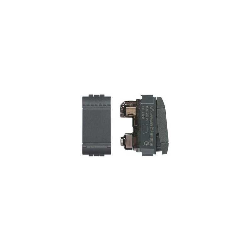 INTERRUTTORE BTICINO LIVING UNIPOLARE 16A L4001N INTERRUTTORE BTICINO LIVING UNIPOLARE 16A L4001N