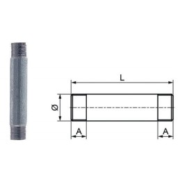 VITI PROLUNGAMENTO ZN 1X80 630