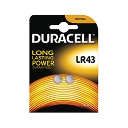 PILE DURACELL PASTIGL.LR43 1,5V PZ2