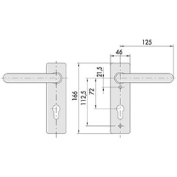 MANIGLIE CISA COPPIA 7070.16