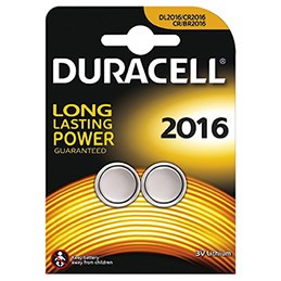 PILE DURACELL PASTIGLIA DL2016 PZ.2