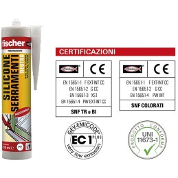 SILICONE NEUTRO FISCHER SFN SERRAMENTI MARRONE 8017