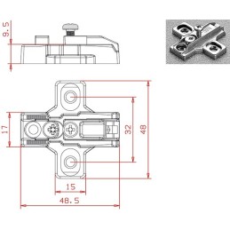 BASE SALICE STANDARD H6 B2R3E6