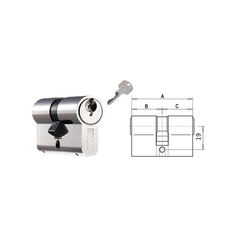 CILINDRO TITAN - DOM K1 30-60,Eur 13,85