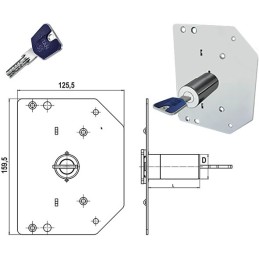 CILINDRI CR RICAMBIO SERIE 3000 *SQUARE* K55 D.29 L50