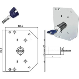 CILINDRI CR RICAMBIO SERIE 3000 *SQUARE* K55 D.29 L60