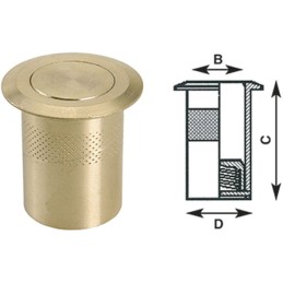 POZZETTI-BOCCHETTE OTTONE MOLLA MM.16