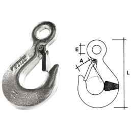 GANCI STAMPATI AD OCCHIO CON SICURA ART.103   KG.1000