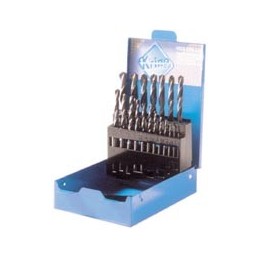 PUNTE ELICOIDALI ACCIAIO HSS ASSORTIMENTO 1:10 PZ.19